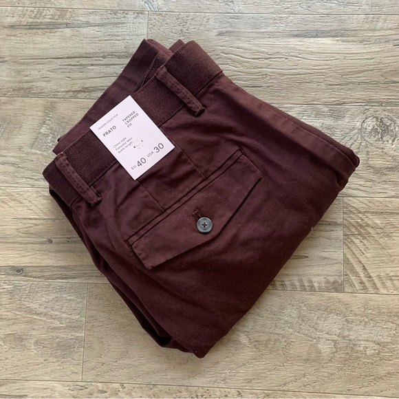 MANGO Prato Tapered Cropped Slim Fit Chino Ankle Style Pants - Picture 1 of 14